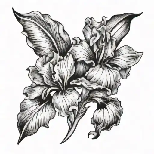 Iris And Letter W