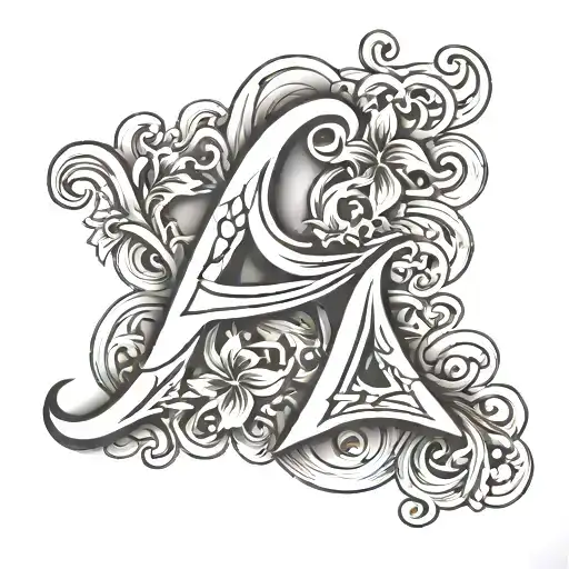 Blended Letter W