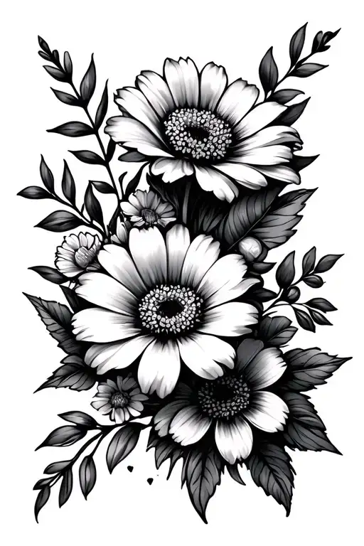 Feb April July September Flower Bouquet
