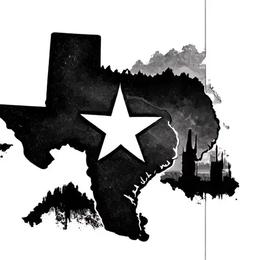 Shape Of Texas State Outline