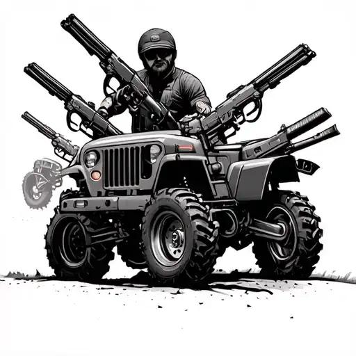 Guns Dirtbikes Jeep Tractors