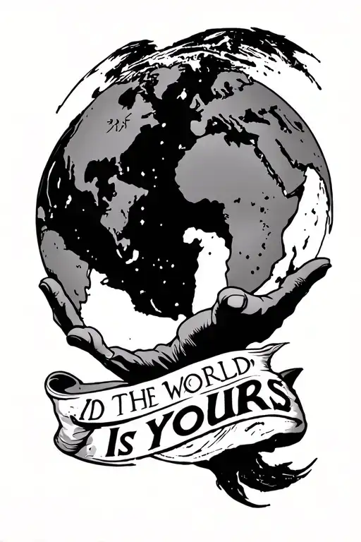 Atlas Holding The World And It Said The World Is Yours