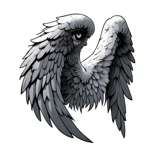 Angel Wings With Eyes
