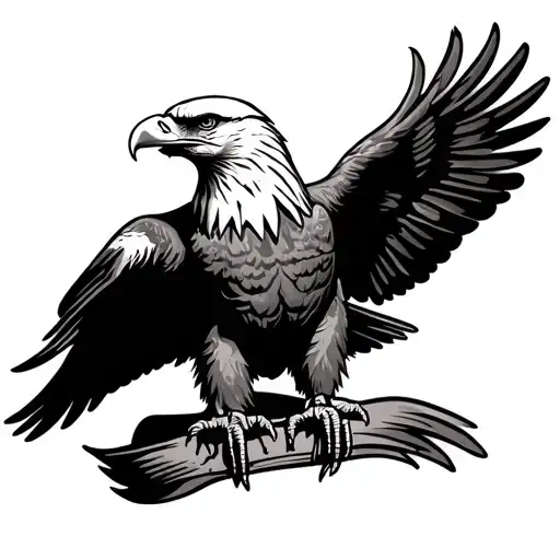 Bald Eagle Perched Regally