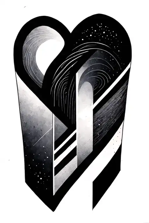 Simple Geometric Lines On Forearm