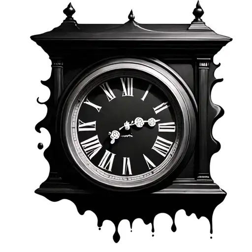 Antique Clock Melting Clock