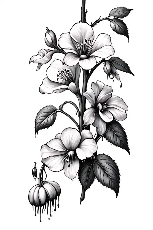 Flower Bleeding Hearts