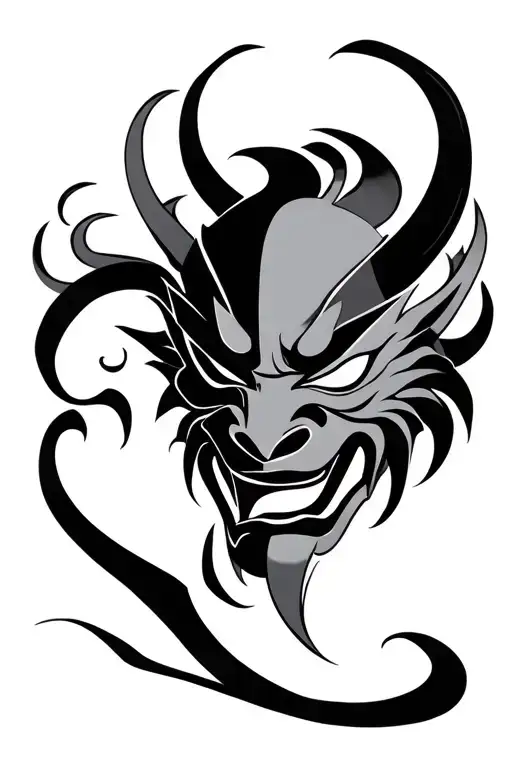 Neo Oriental Japanese Oni Mask