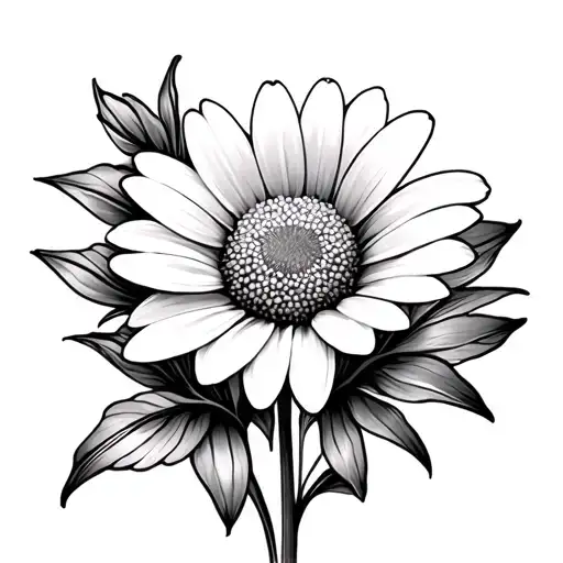 Daisy And Weet Pea Flowers