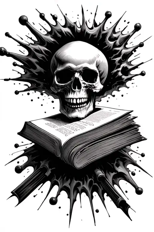 Skull Exploding With Knowledge