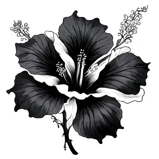 Hibiscus Flower And Chung Li Young Lee