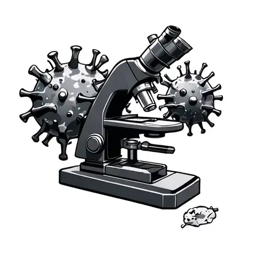Microscope And Virus