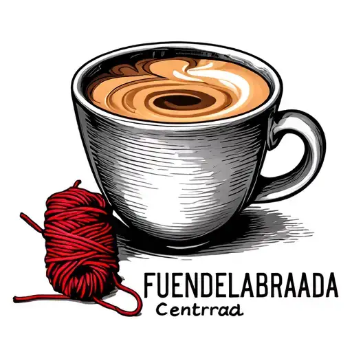Central Fuenlabrada Coordinates With A Red Thread And Coffee Cup