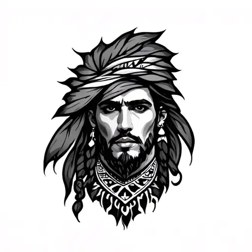 Berber Sleeve Tattoo Featuring