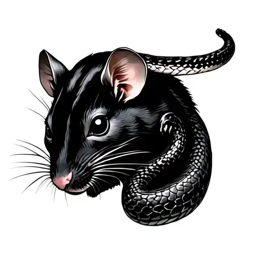 Snake And Rat Dressed