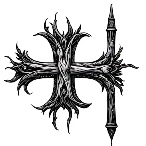 Cross Made Out Of Duck Calls