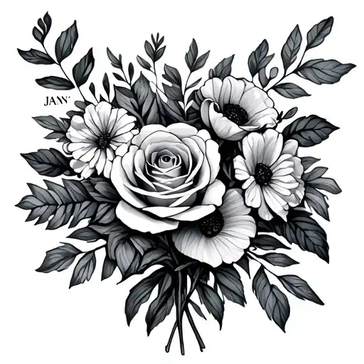 Birthmonth Bouquet Jan Jun Oct