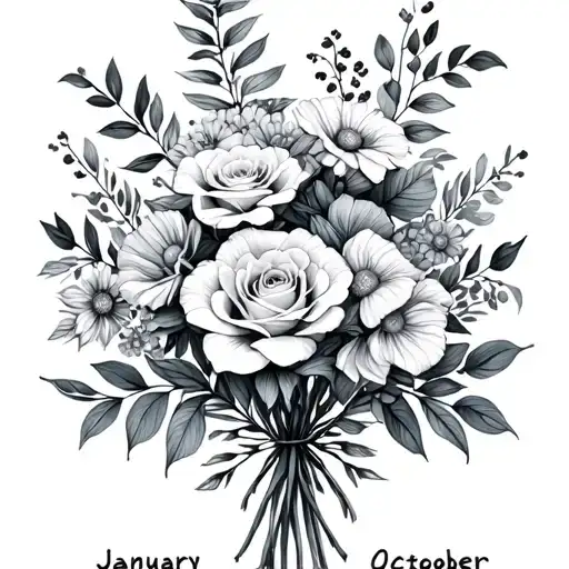 Birthmonth Bouquet January June And Octtober