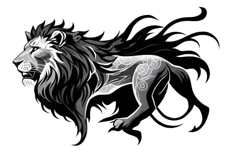 Lion With Esoteric Meaning Chest
