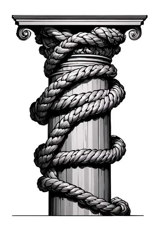 Rope Breaking A Column Very Original