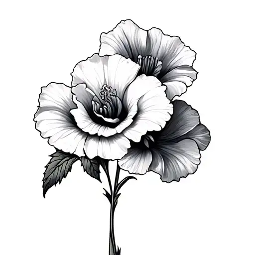 Carnation And Morning Glory