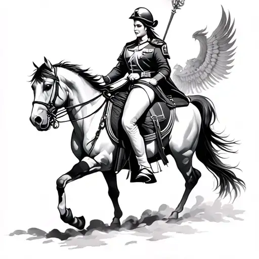 Eternal Princess Military Chief Riding A Horse