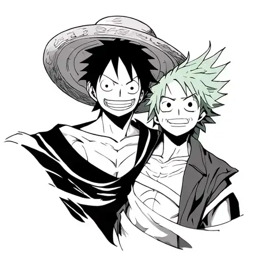 Luffy And Zoro De One Piece