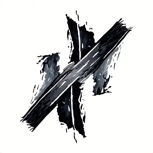 Minimalist Crossroads Torn