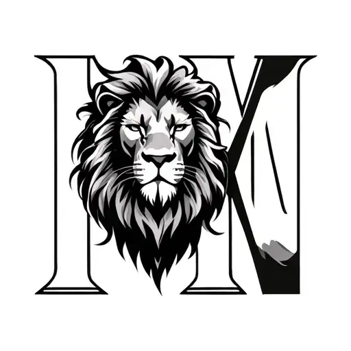 Head Lion Head Lion Letters M H L N
