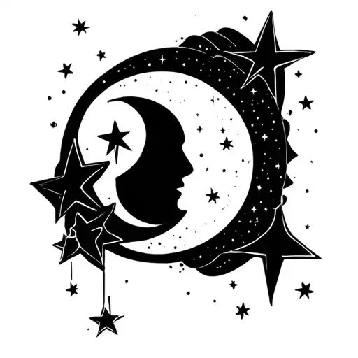 Moon And Stars