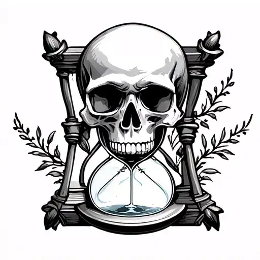 Skull Hourglass