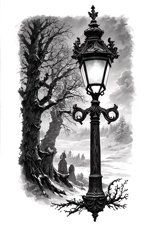 Narnia Lampost