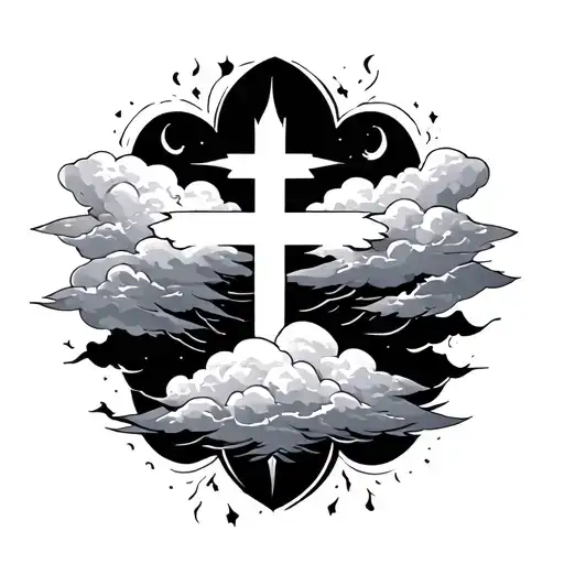 Clouds And Cross