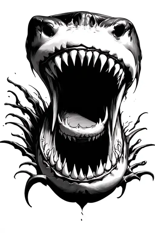 Shark Jaws Wide Open
