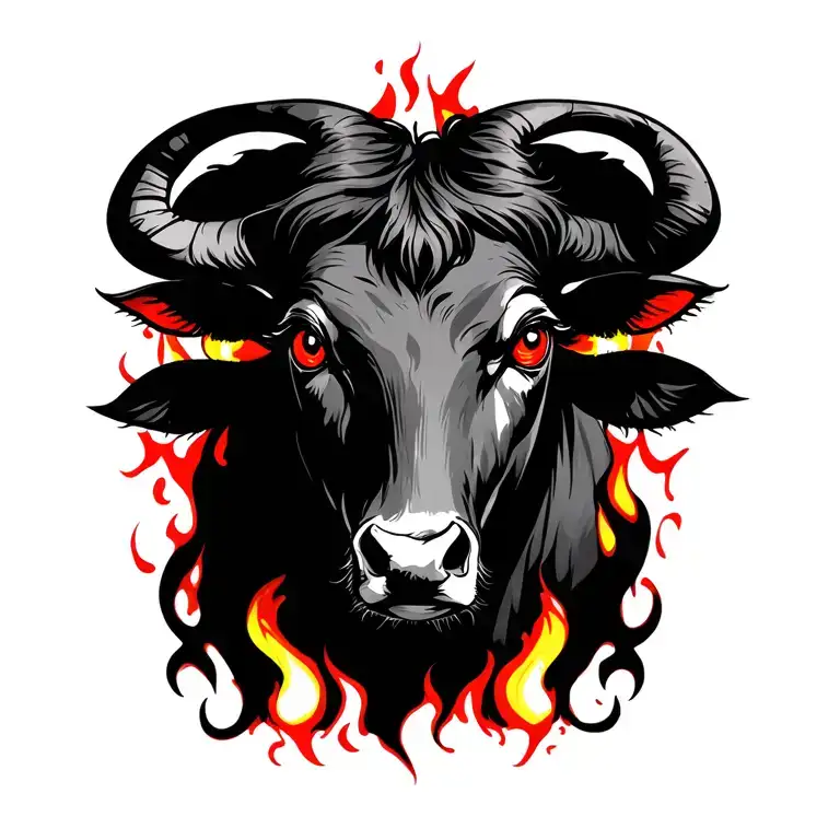 Taurus Red Eyes Like Fire