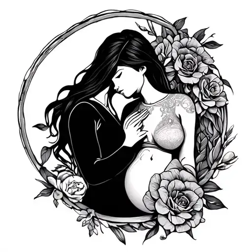 Line Art For A Miscarriage Pregnancy Loss