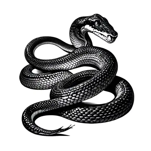 Snake Realism Style