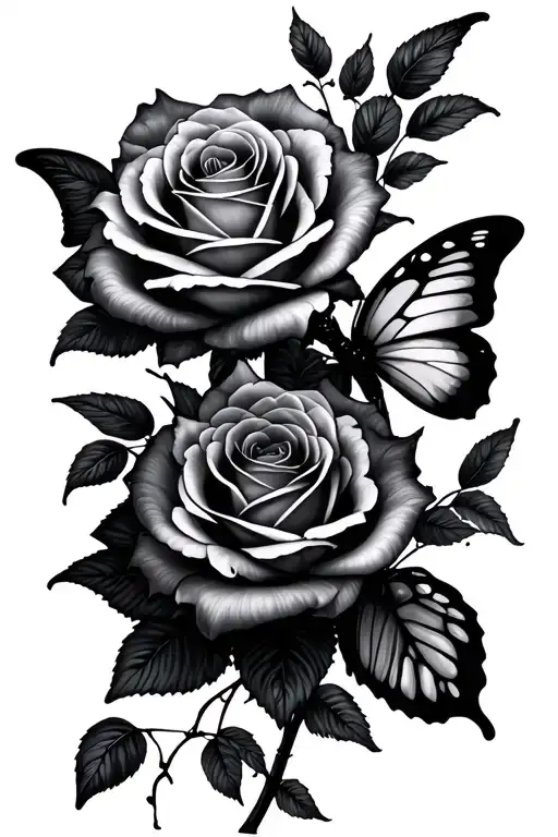 Roses Butterfly