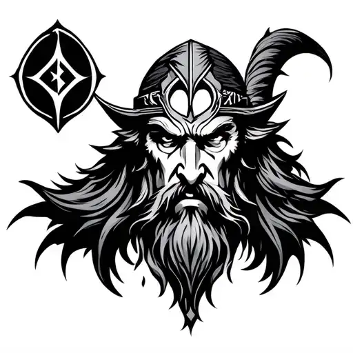 Odin Ragnarok Vikinks Runes