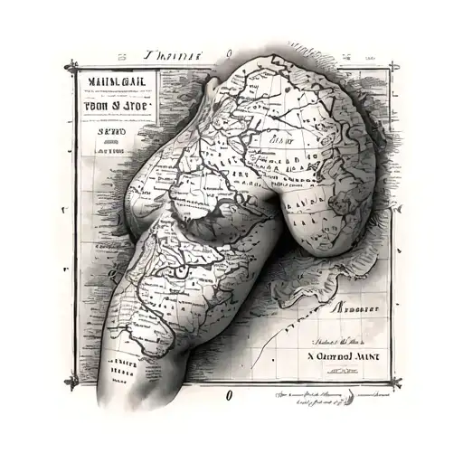 Antique Map Shoulder