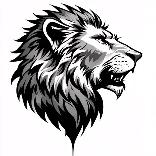 Wounded Lion-faced
