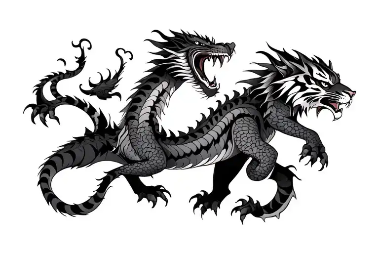 Dragon And Tiger Fighting