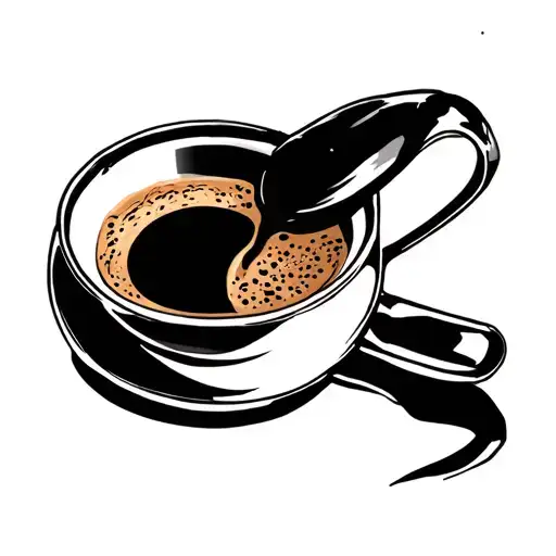 Coffee Portafilter Black And White