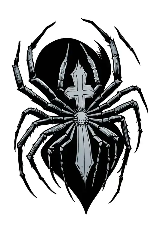 Spider With Cross On Abdomen