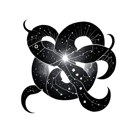 Libra Aries Aquarius Constellation Merging Together