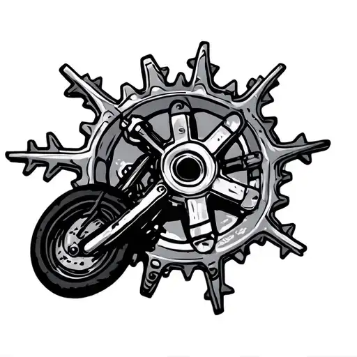 Snowflake Motorcycle Sprocket