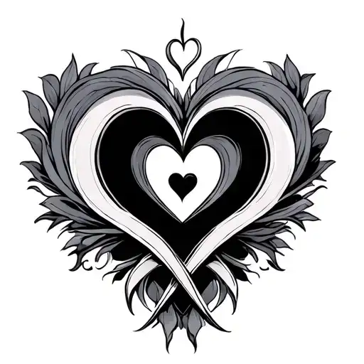 Love Symbol Intertwined Representing