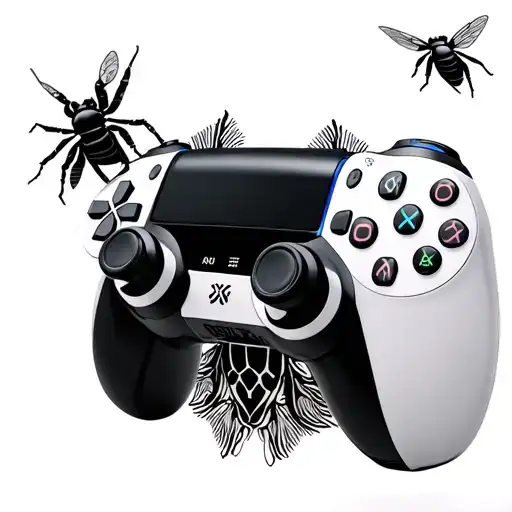 Insect Playing Ps5 Controller