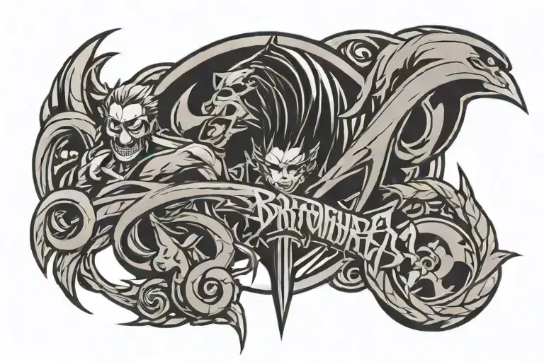 Brotherhood Logo And An Anime