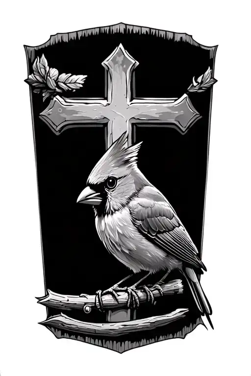 Cardinal With A Cross